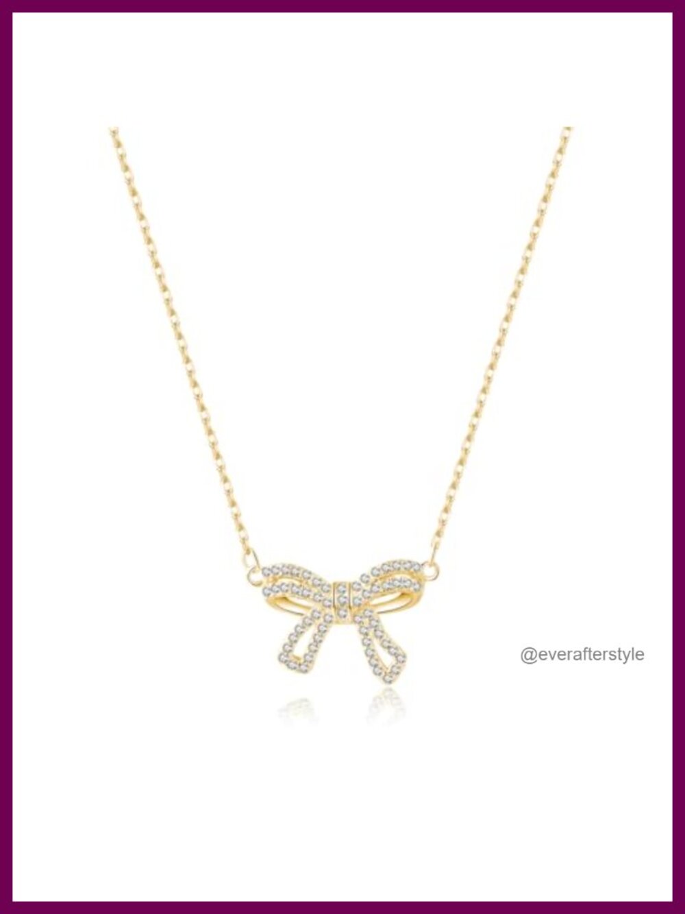 925 Sterling Silver CZ Bow Choker Necklace with Bowknot Pendant